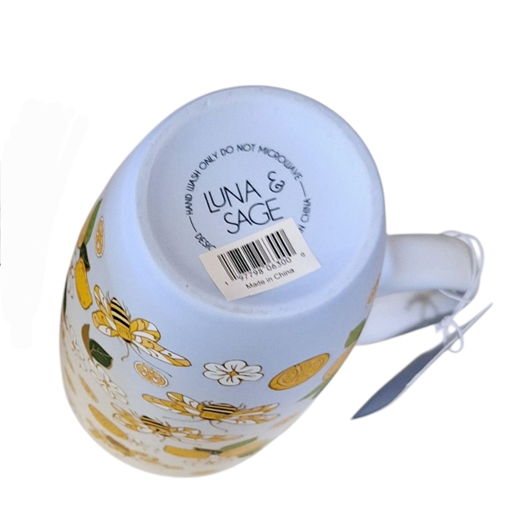 LUNA & SAGE BEE AND LEMON CUP WITH LID - Picture 6 of 6